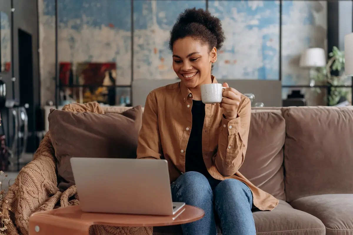 A South Carolina resident reviewing loan options at home with a laptop
